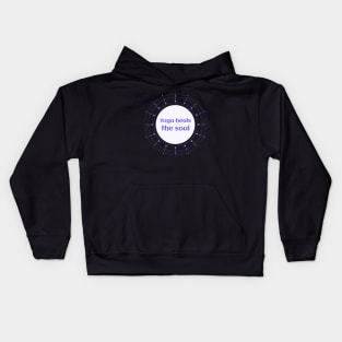 Yoga heals the soul Kids Hoodie